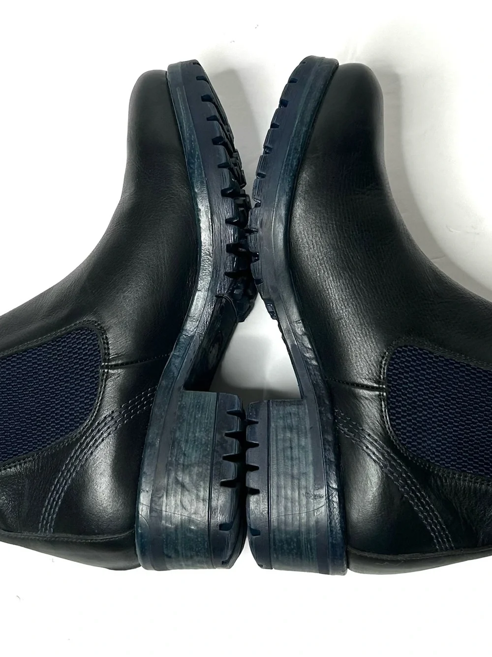 Bueno Florida Chelsea Boots Leather Black Blue Size 40
